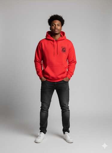 Red hoodie
